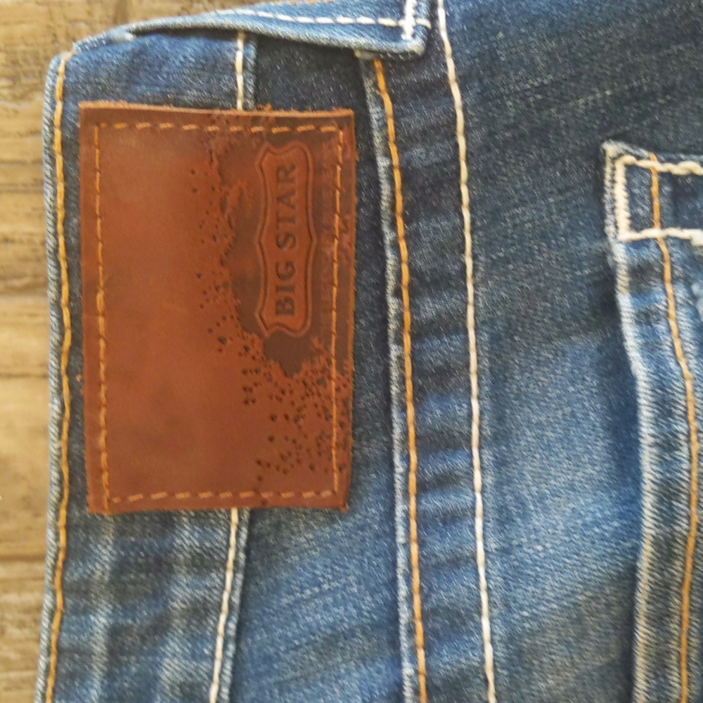 BIG STAR Nina mid-rise straight medium wash jeans The Buckle 27L sz 27x36L TALL - Picture 12 of 16